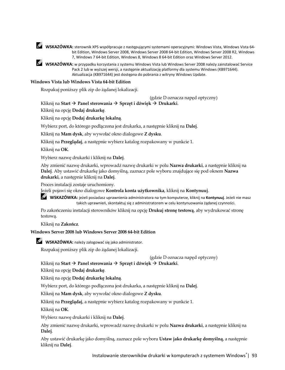 9 wybierz nazwę drukarki i kliknij na dalej | Dell C3765dnf Color Laser Printer User Manual | Page 95 / 580