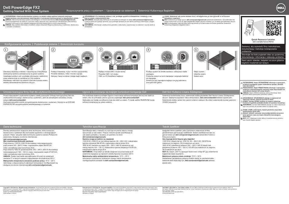 Dell poweredge fx2, Getting started with your system | Dell PowerEdge FX2/FX2s User Manual | Page 2 / 2