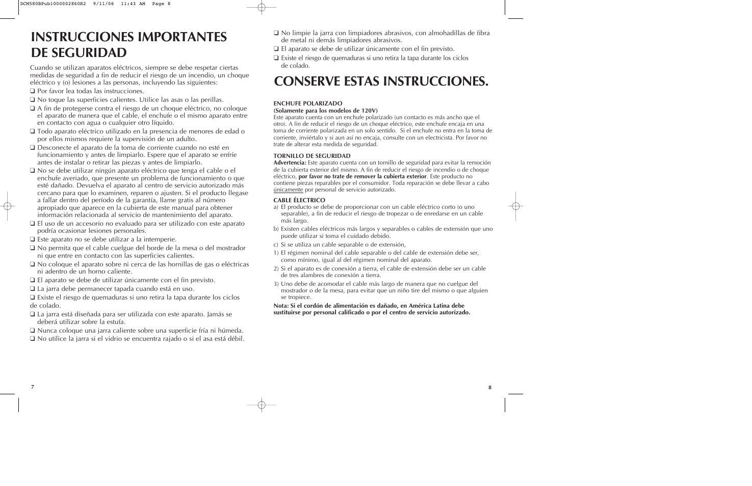 Black & Decker DCM575B User Manual | Page 5 / 13