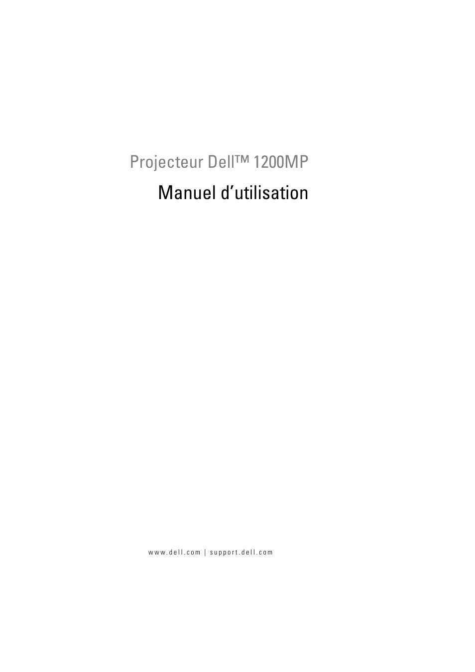 Projecteur dell™ 1200mp, Manuel d’utilisation | Dell Projector 1200MP User Manual | Page 131 / 904