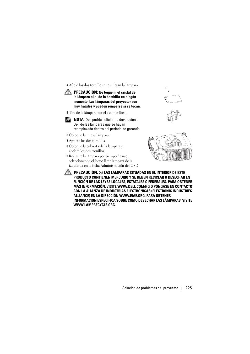 Dell Projector 1200MP User Manual | Page 225 / 904