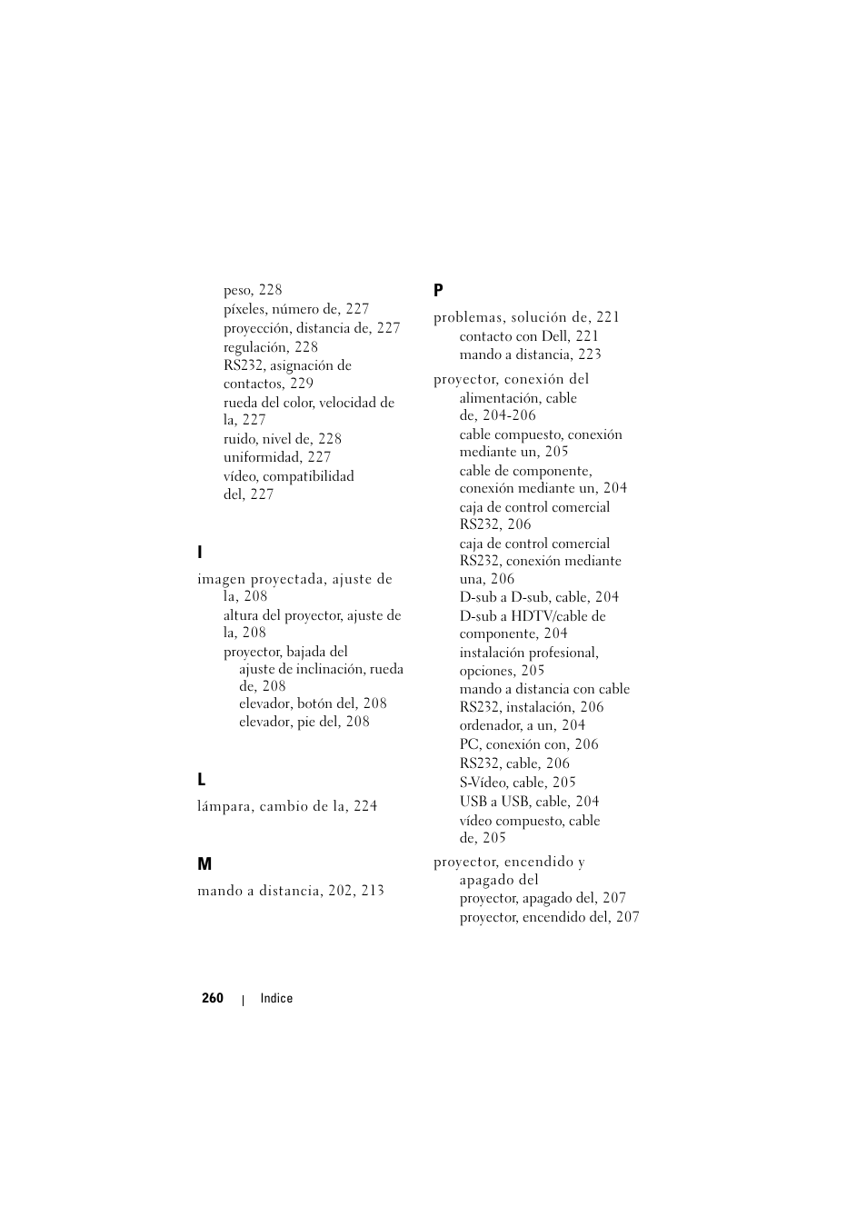 Dell Projector 1200MP User Manual | Page 260 / 904