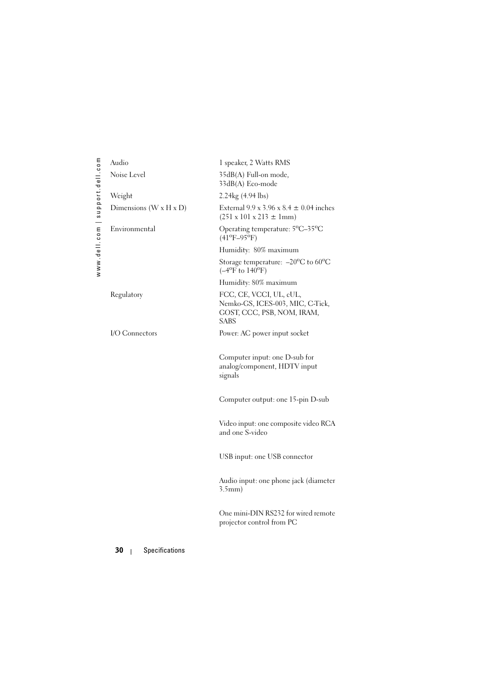 Dell Projector 1200MP User Manual | Page 30 / 904