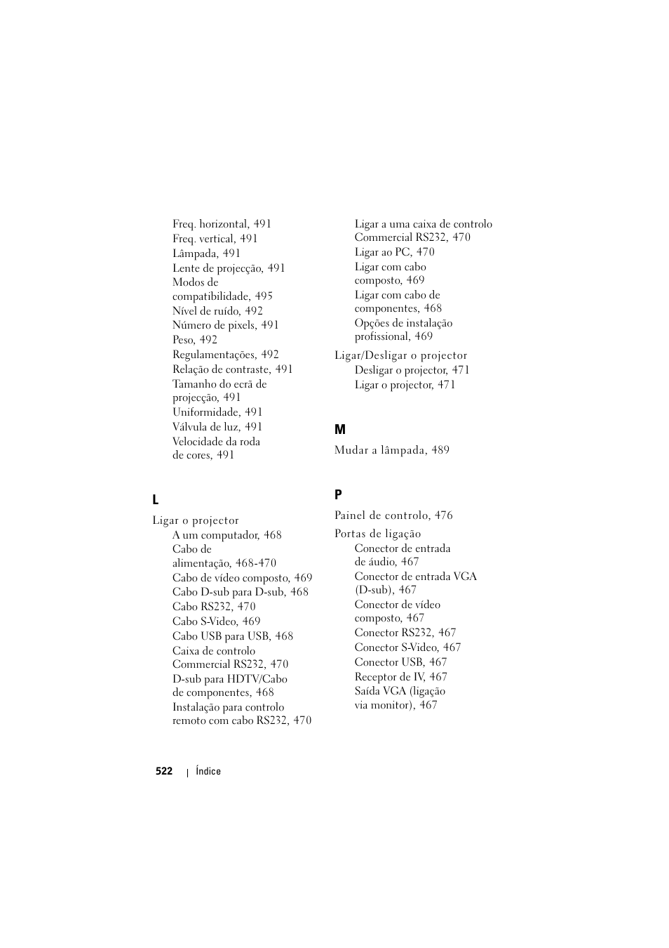 Dell Projector 1200MP User Manual | Page 522 / 904