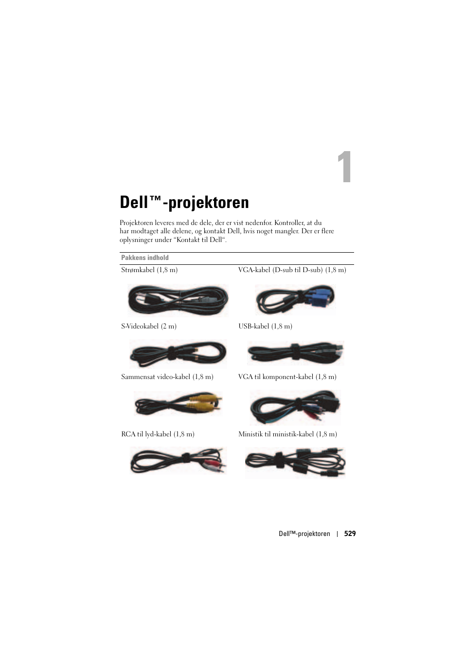 Dell™-projektoren, 1 dell™-projektoren, Dell ™-projektoren | Dell Projector 1200MP User Manual | Page 529 / 904