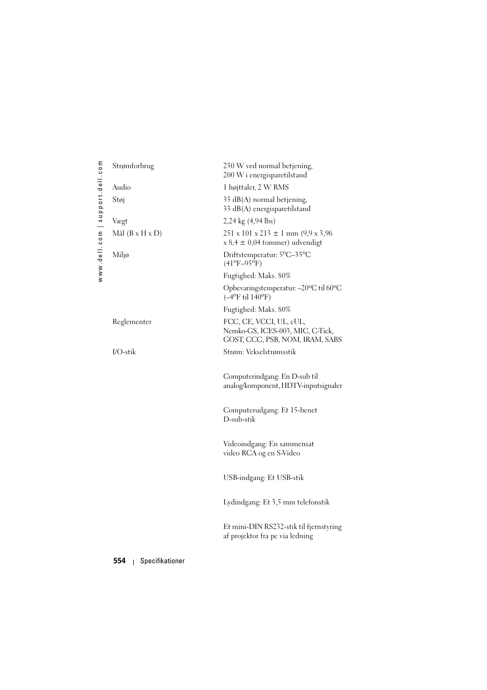 Dell Projector 1200MP User Manual | Page 554 / 904