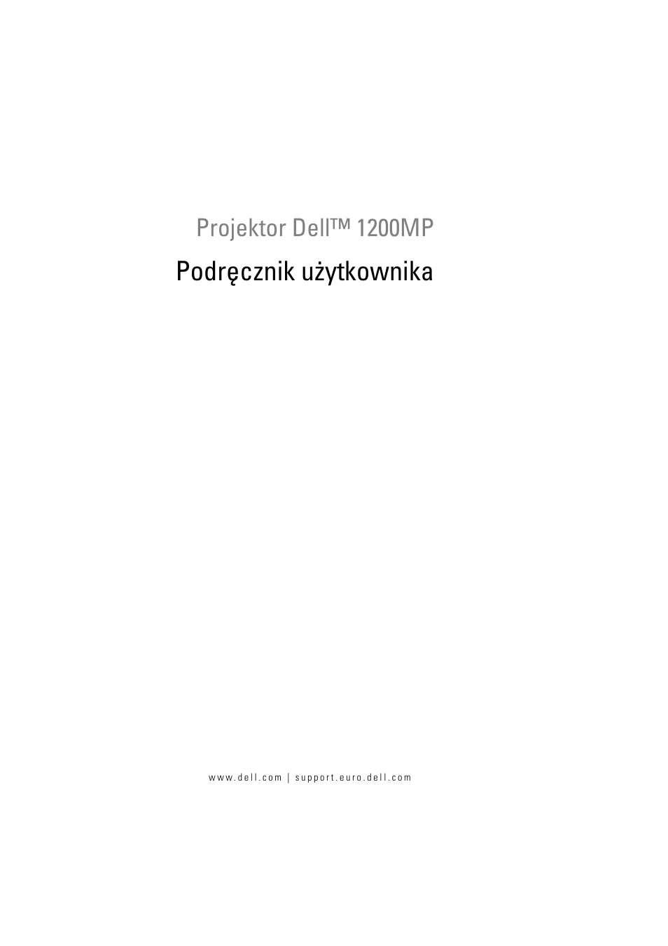 Projektor dell™ 1200mp, Podręcznik użytkownika | Dell Projector 1200MP User Manual | Page 711 / 904