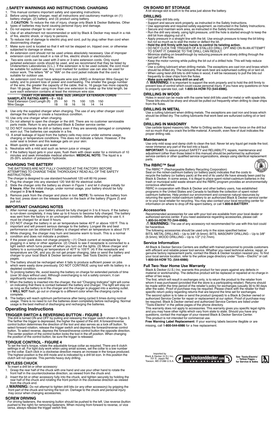 Operating instructions | Black & Decker BDG1400 User Manual | Page 2 / 6