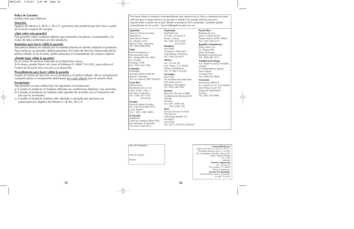 Black & Decker SKG111 User Manual | Page 14 / 15