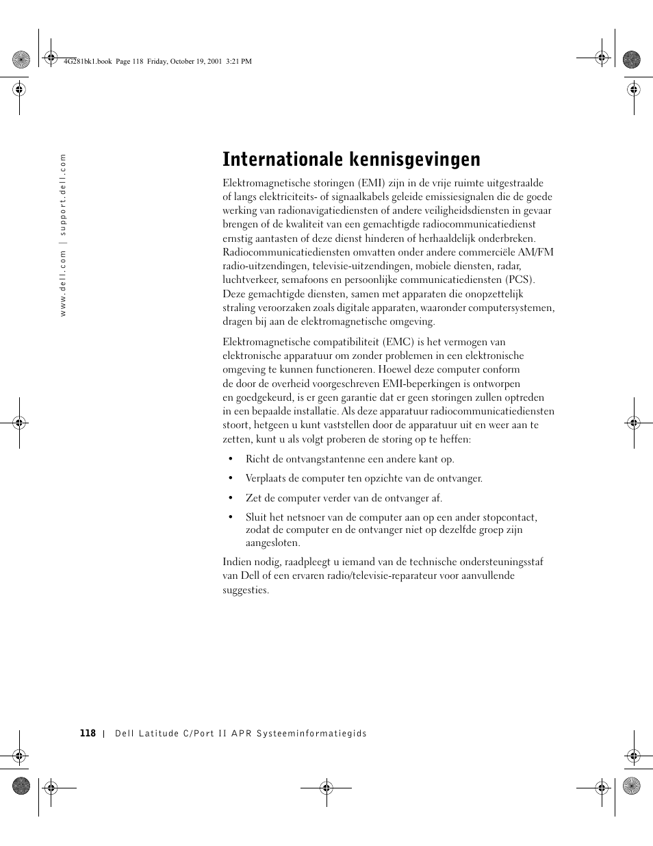 Internationale kennisgevingen | Dell C/Port II APR User Manual | Page 120 / 438