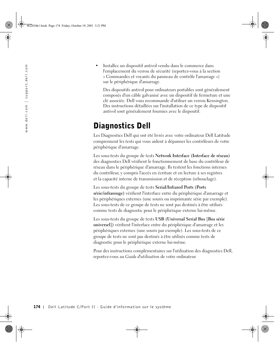 Diagnostics dell | Dell C/Port II APR User Manual | Page 176 / 438