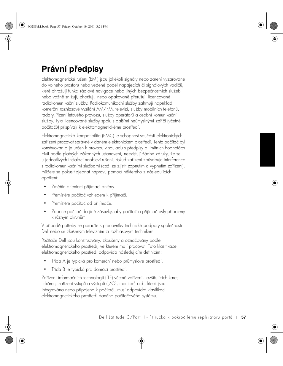 Právní předpisy | Dell C/Port II APR User Manual | Page 59 / 438