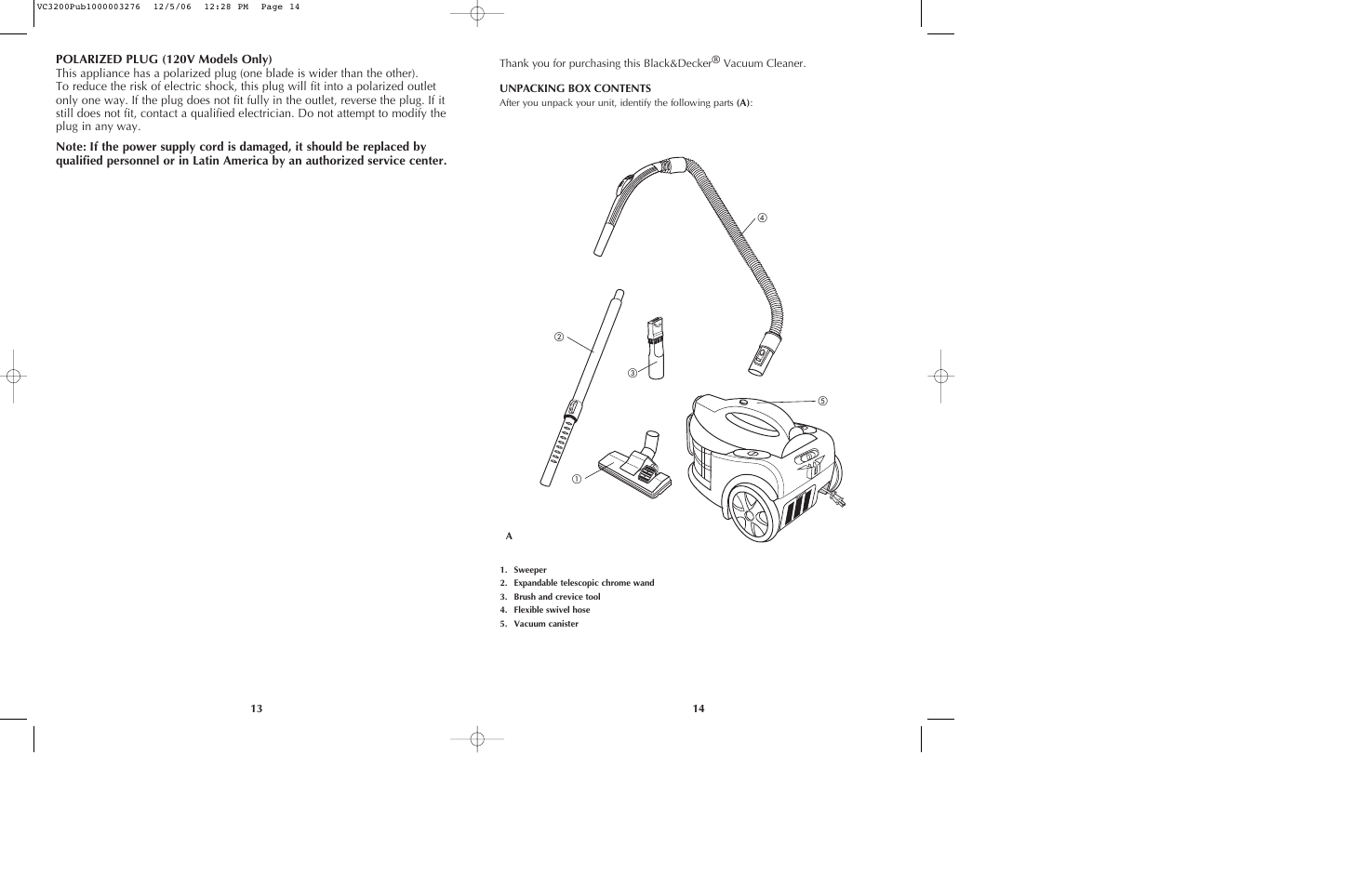 Black & Decker VC3200 User Manual | Page 8 / 14