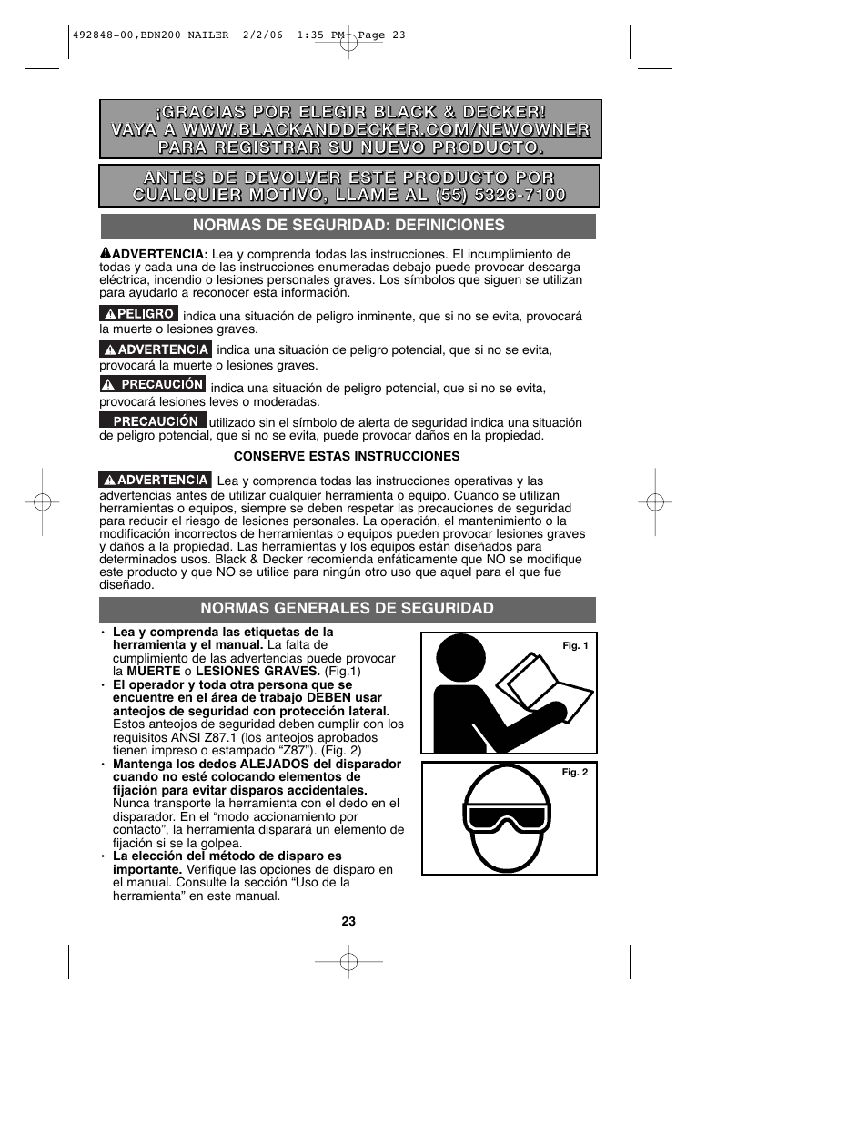 Black & Decker BDN200 User Manual | Page 23 / 34