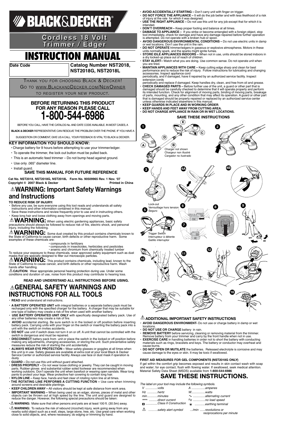 Black & Decker 90509965 User Manual | 7 pages