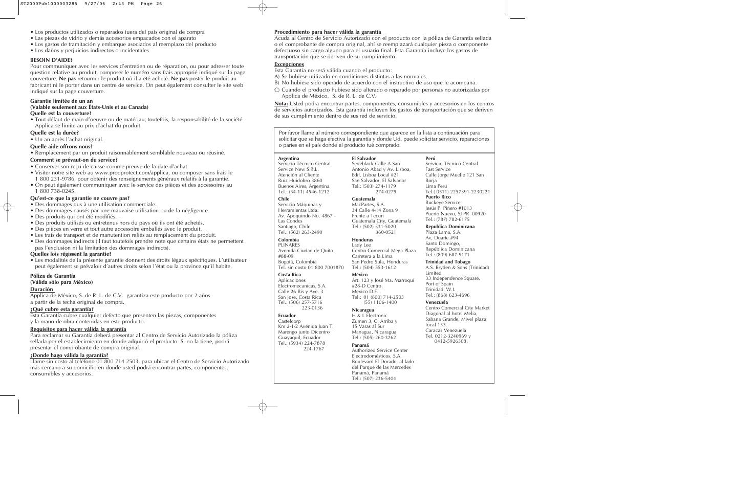 Black & Decker INFRAWAVE ST2000 User Manual | Page 14 / 15