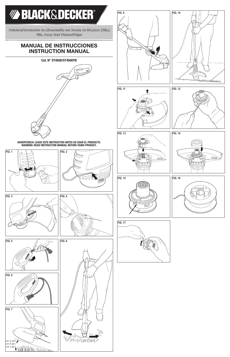 Black & Decker ST4500YK User Manual | 4 pages