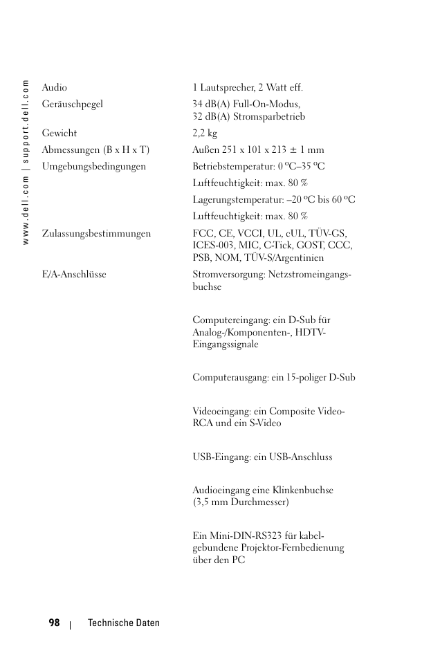 Dell 1100MP User Manual | Page 98 / 976