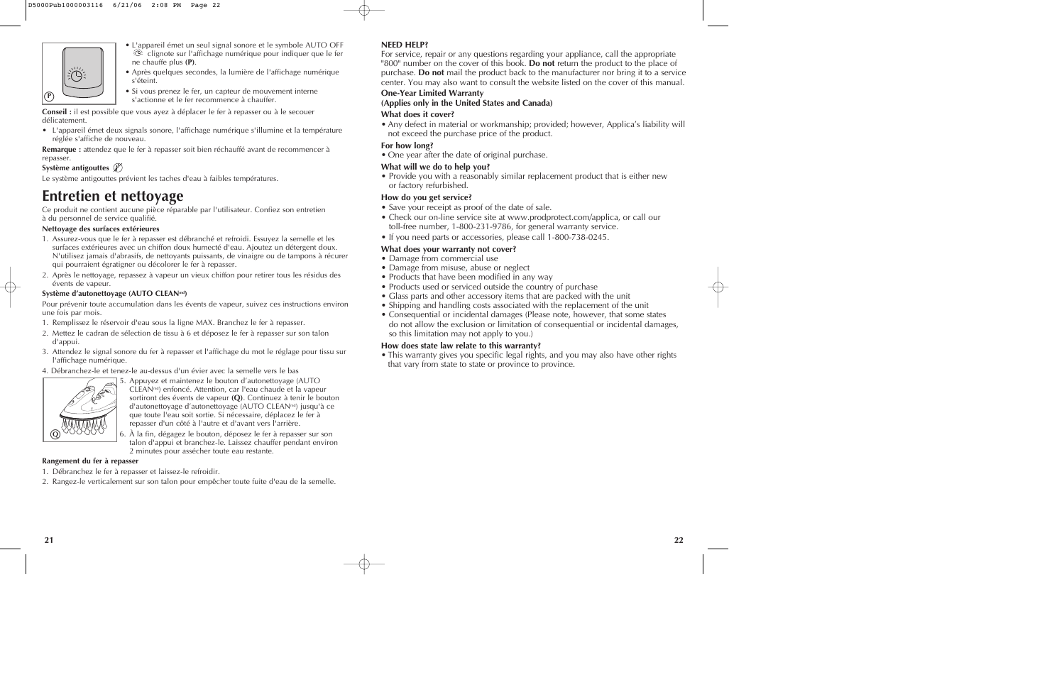 Entretien et nettoyage | Black & Decker D5500 User Manual | Page 12 / 15