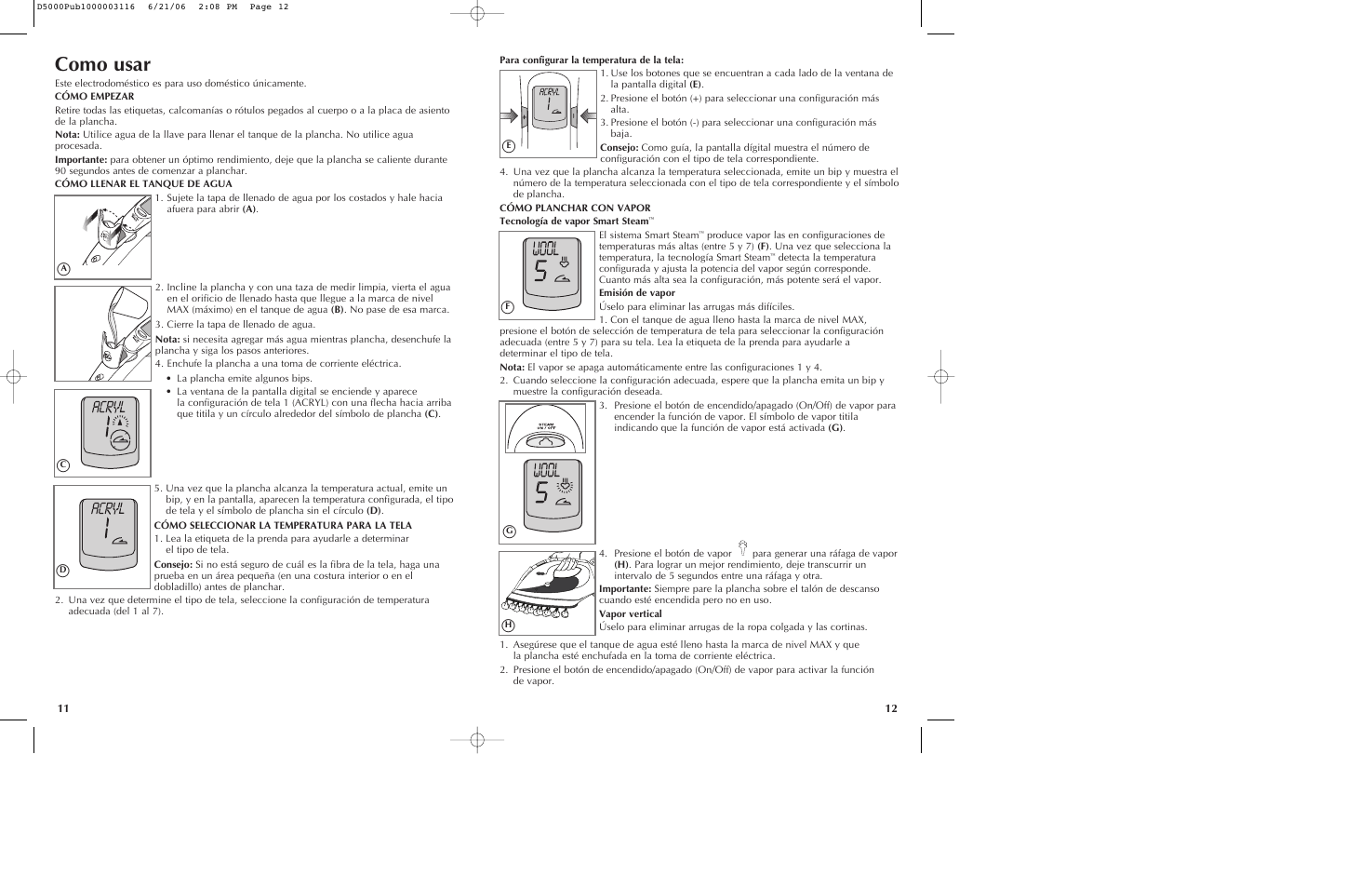 Como usar | Black & Decker D5500 User Manual | Page 7 / 15