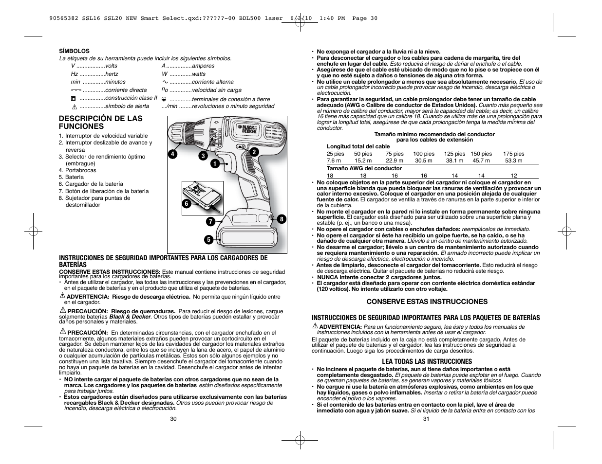 Black & Decker SSL20 User Manual | Page 16 / 21