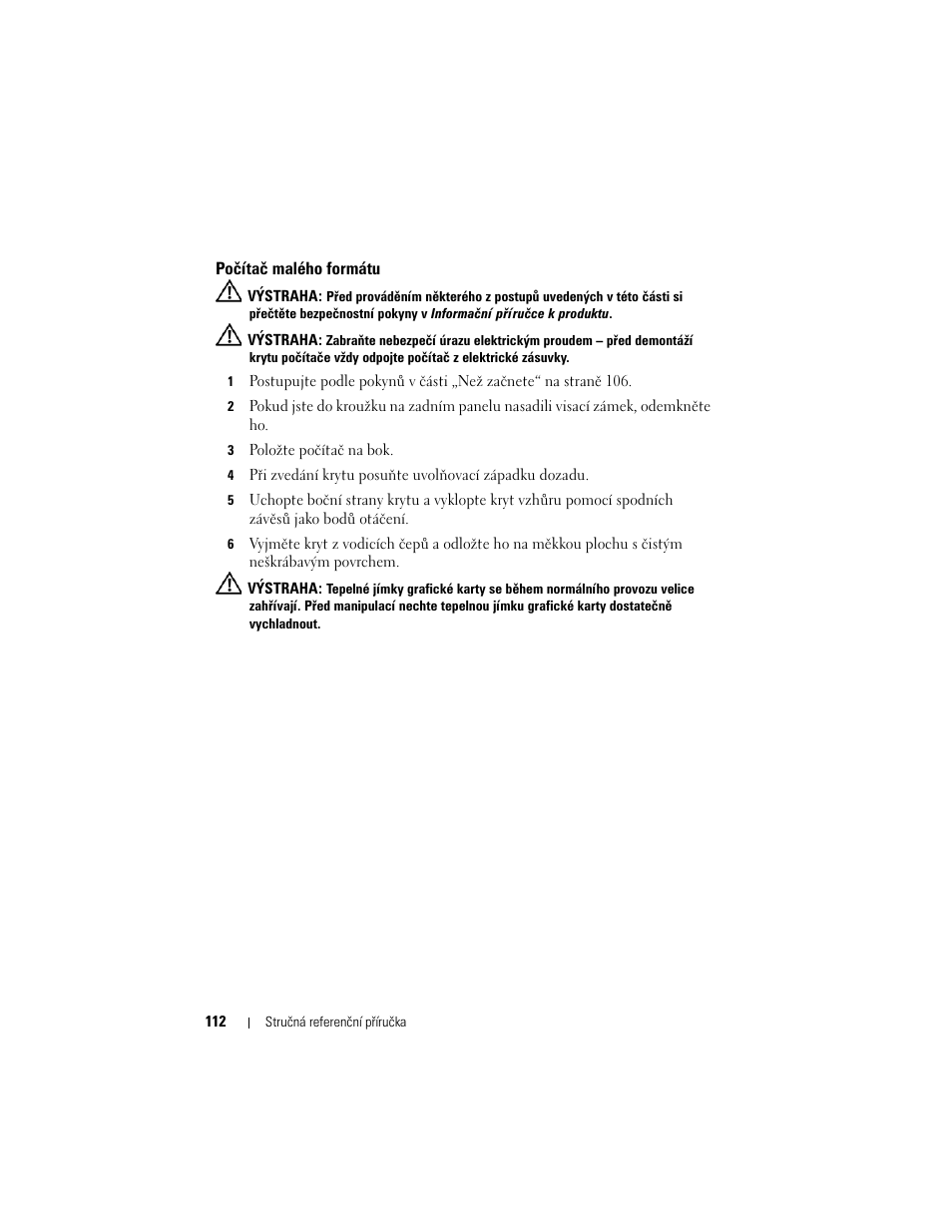 Počítač malého formátu | Dell OptiPlex 740 User Manual | Page 112 / 532