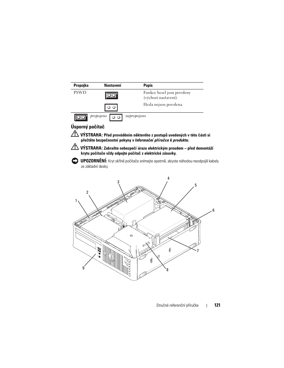 Úsporný počítač | Dell OptiPlex 740 User Manual | Page 121 / 532