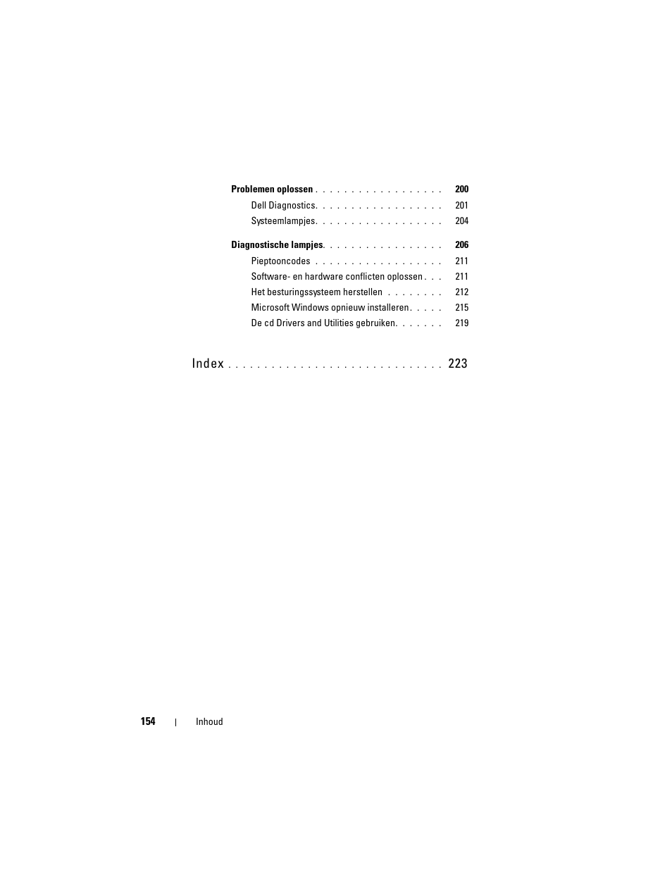 Index | Dell OptiPlex 740 User Manual | Page 154 / 532