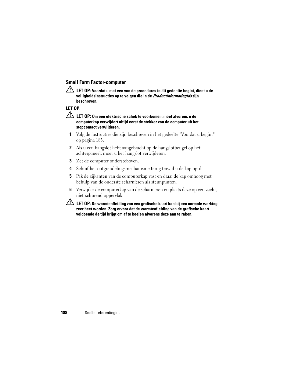 Small form factor-computer | Dell OptiPlex 740 User Manual | Page 188 / 532