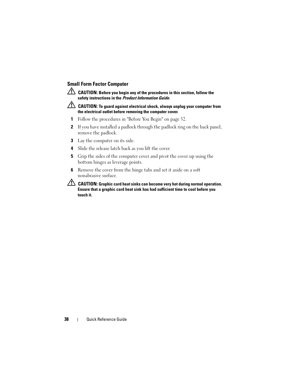 Small form factor computer | Dell OptiPlex 740 User Manual | Page 38 / 532