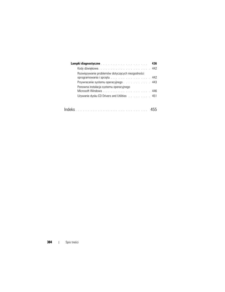 Indeks | Dell OptiPlex 740 User Manual | Page 384 / 532
