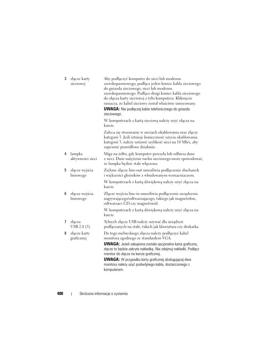 Dell OptiPlex 740 User Manual | Page 400 / 532