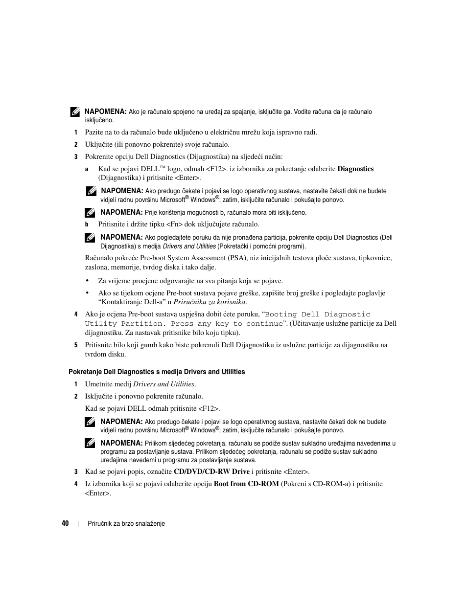 Dell Latitude D531 (Mid 2007) User Manual | Page 40 / 224