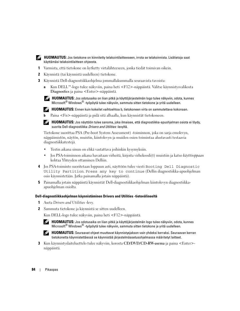 Dell Latitude D531 (Mid 2007) User Manual | Page 84 / 224