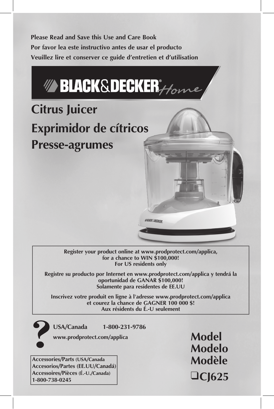 Black & Decker CJ625 User Manual | 13 pages