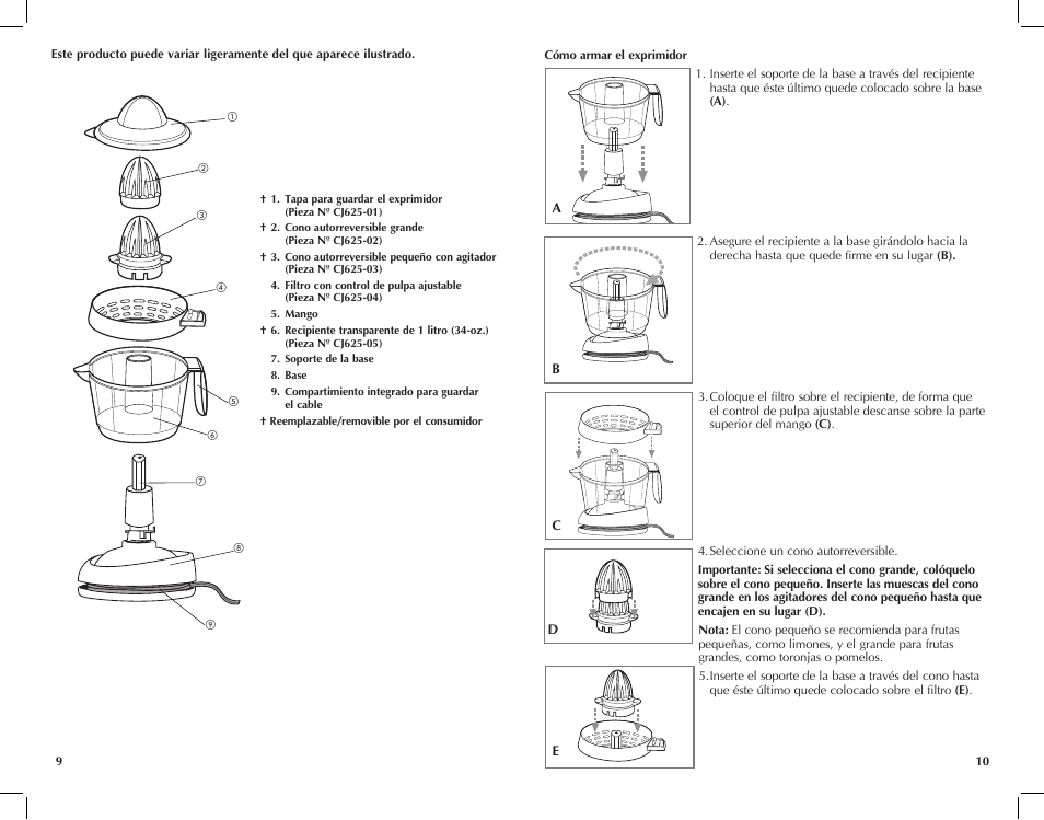 Black & Decker CJ625 User Manual | Page 6 / 13