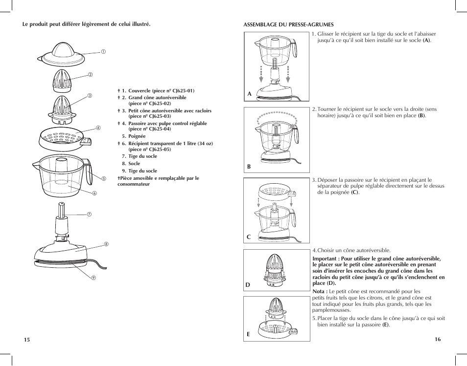 Black & Decker CJ625 User Manual | Page 9 / 13