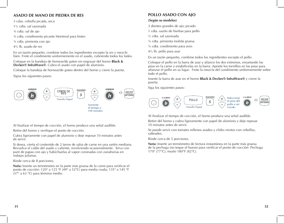 Black & Decker INFRAWAVE FC351B User Manual | Page 17 / 41
