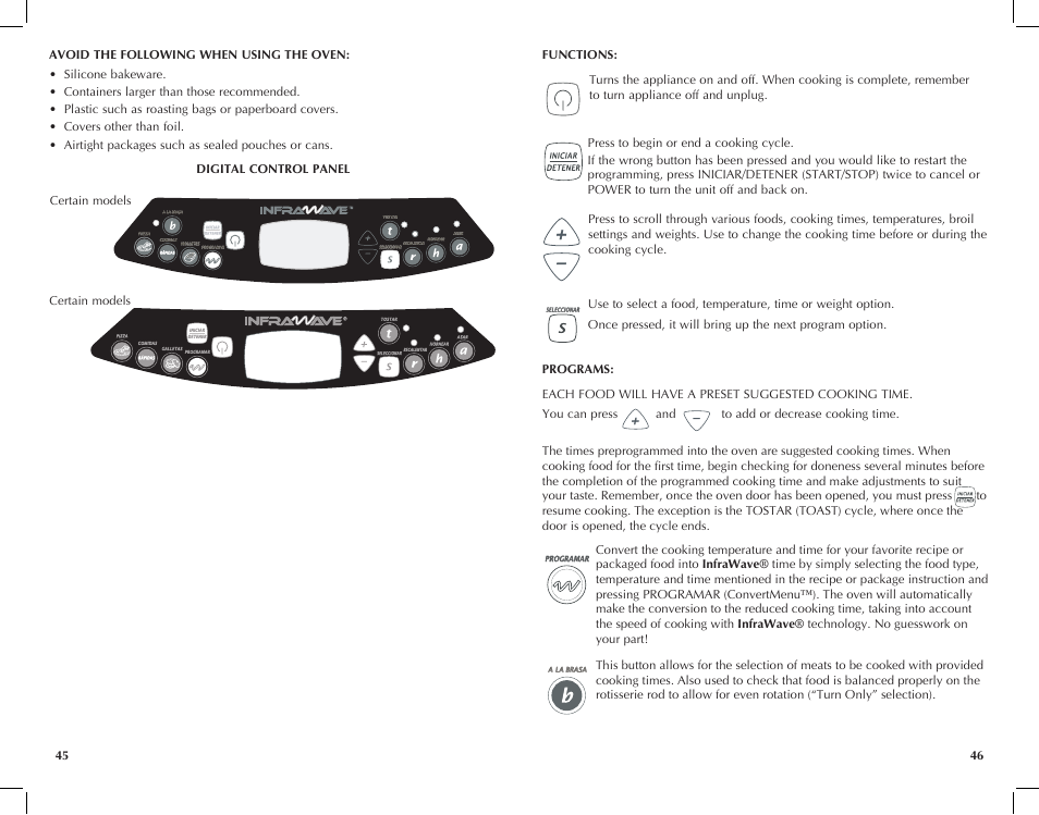 Black & Decker INFRAWAVE FC351B User Manual | Page 24 / 41