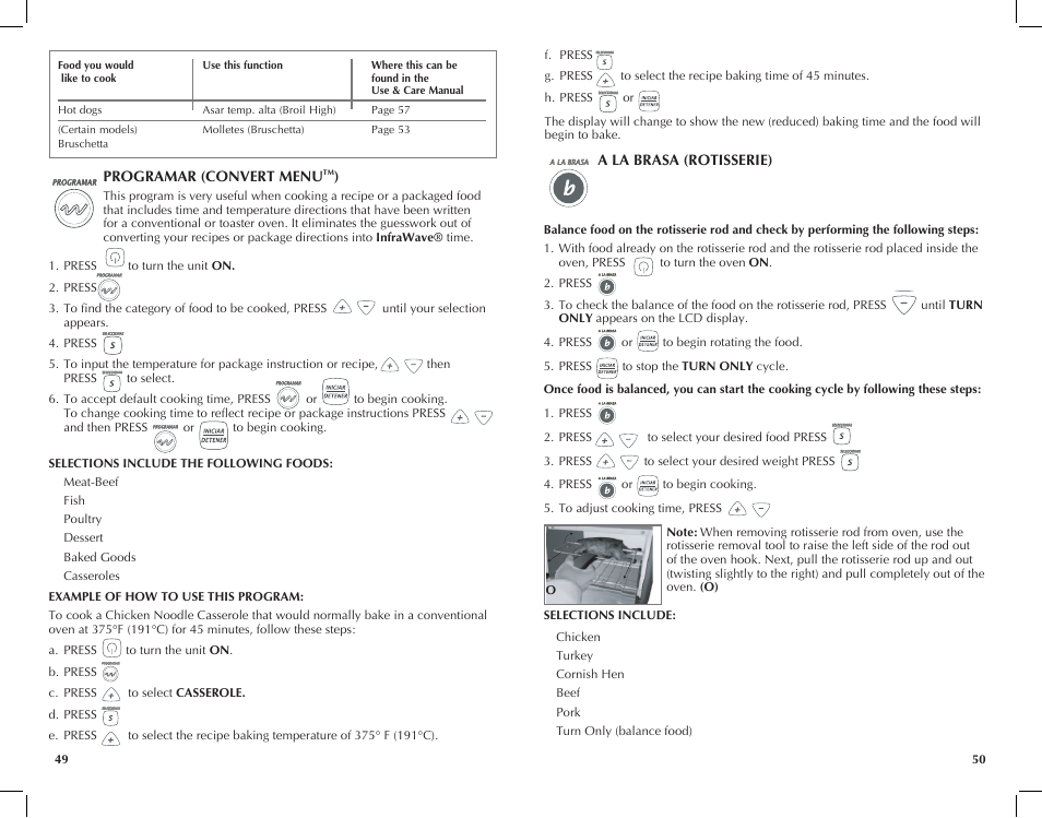 Black & Decker INFRAWAVE FC351B User Manual | Page 26 / 41