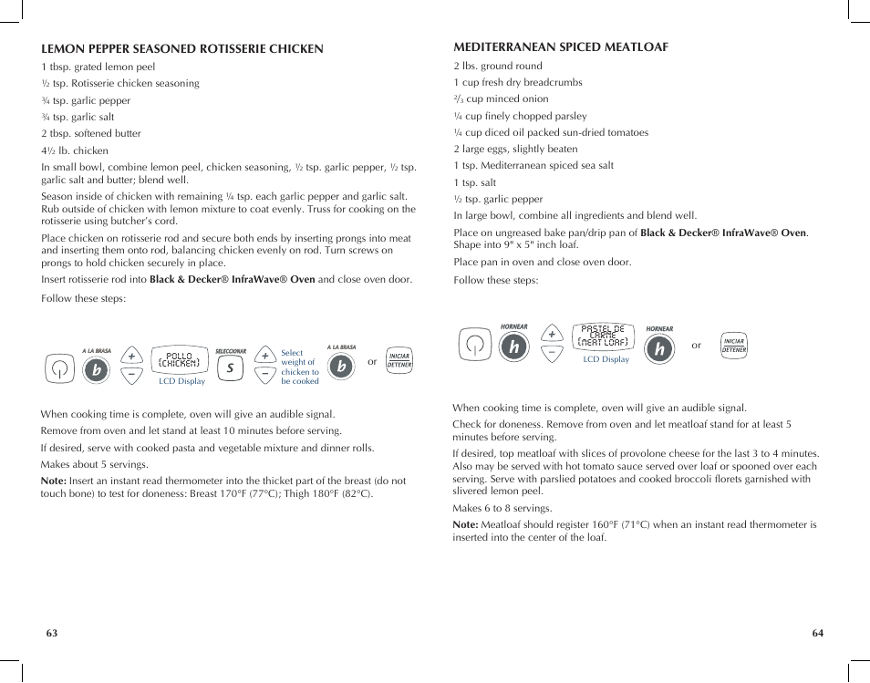 Black & Decker INFRAWAVE FC351B User Manual | Page 33 / 41