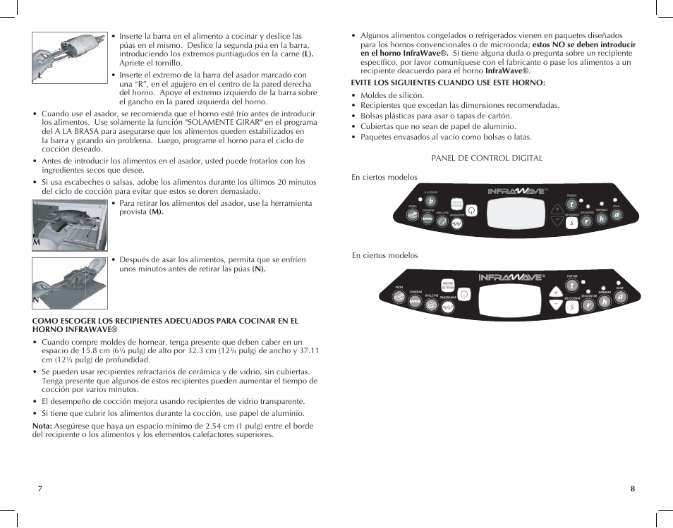 Black & Decker INFRAWAVE FC351B User Manual | Page 5 / 41