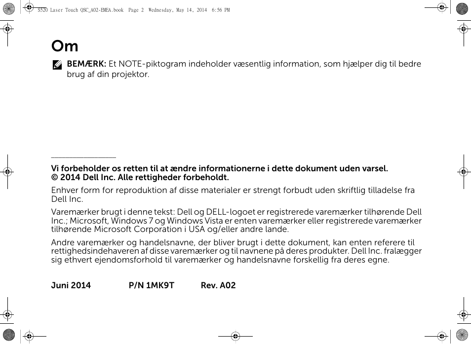 Dell S520 Projector User Manual | Page 32 / 242