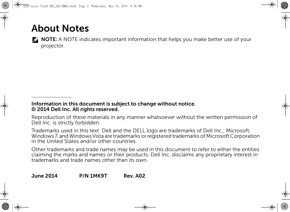 Dell S520 Projector User Manual | Page 4 / 242