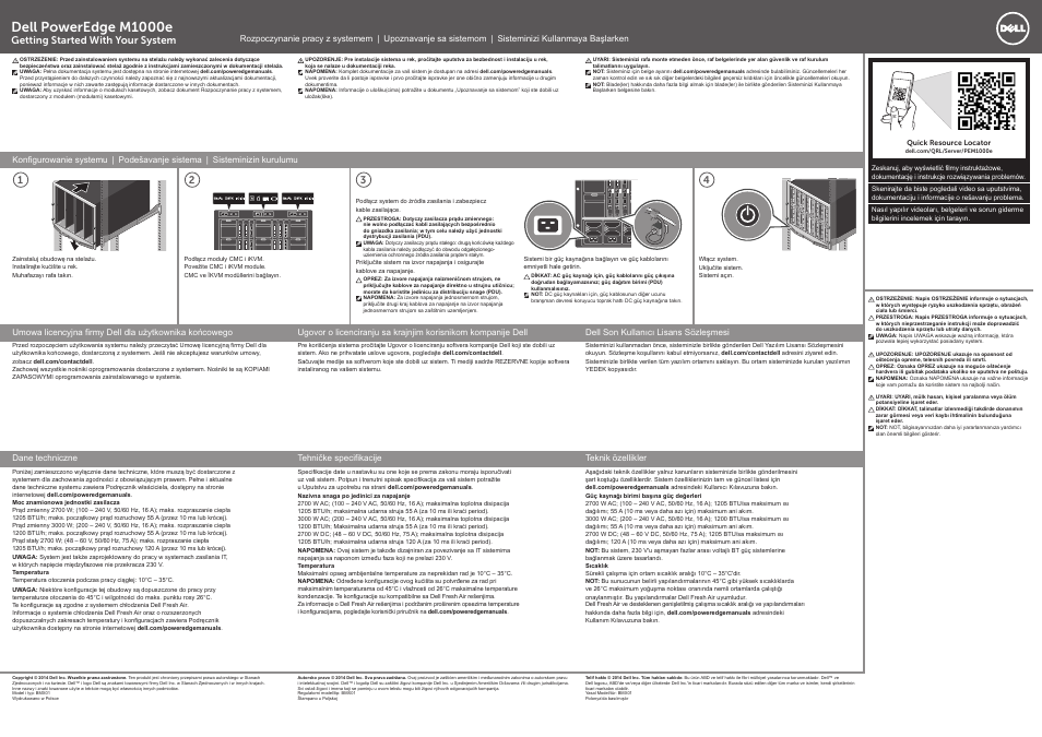 Dell poweredge m1000e, Getting started with your system | Dell POWEREDGE M1000E User Manual | Page 2 / 2