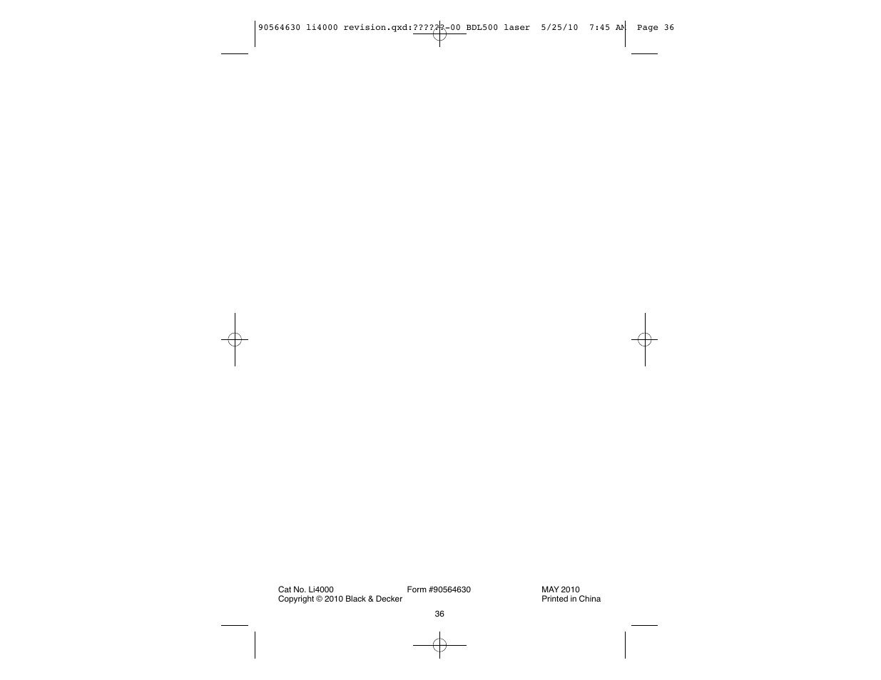Black & Decker Li4000 User Manual | Page 19 / 19