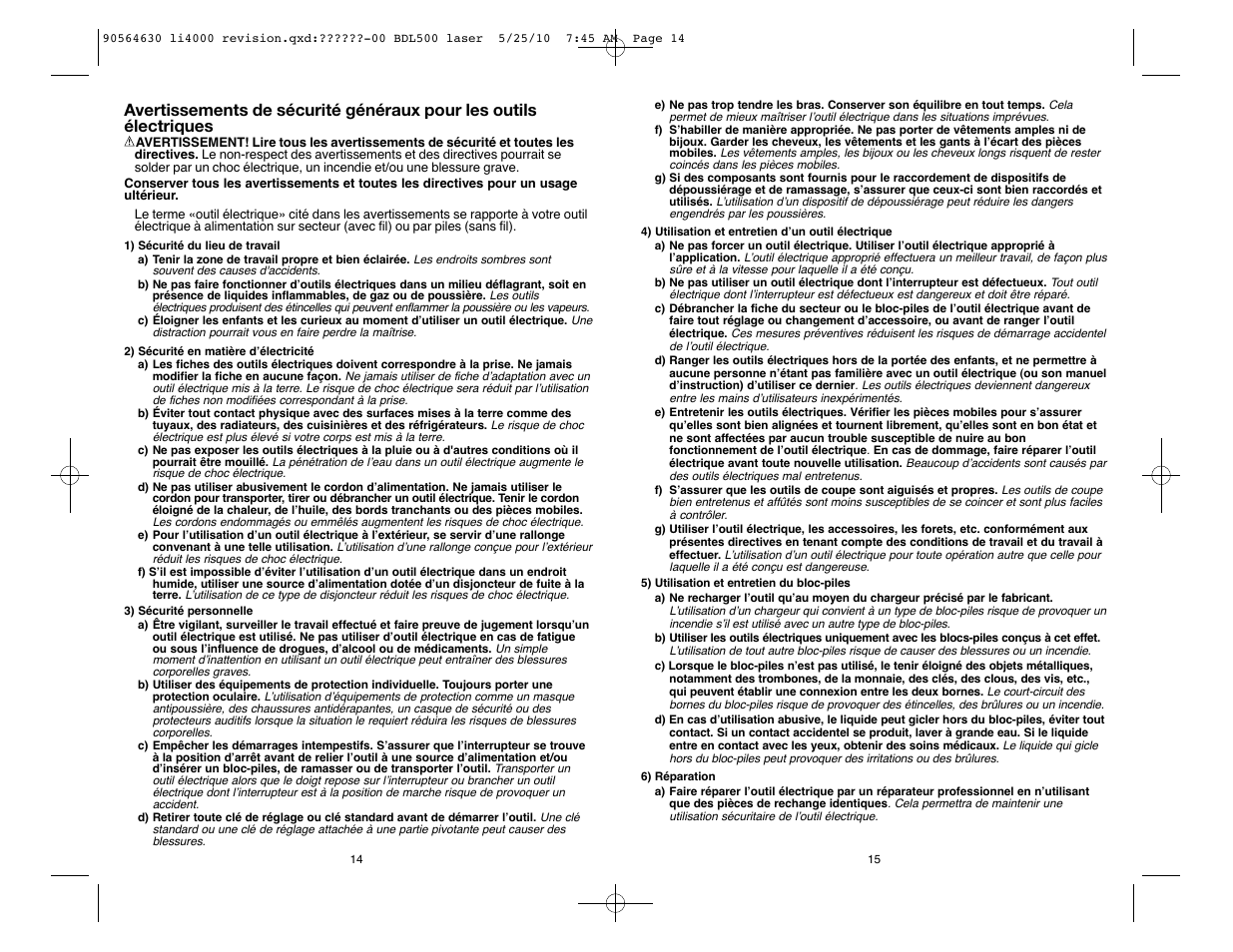 Black & Decker Li4000 User Manual | Page 8 / 19