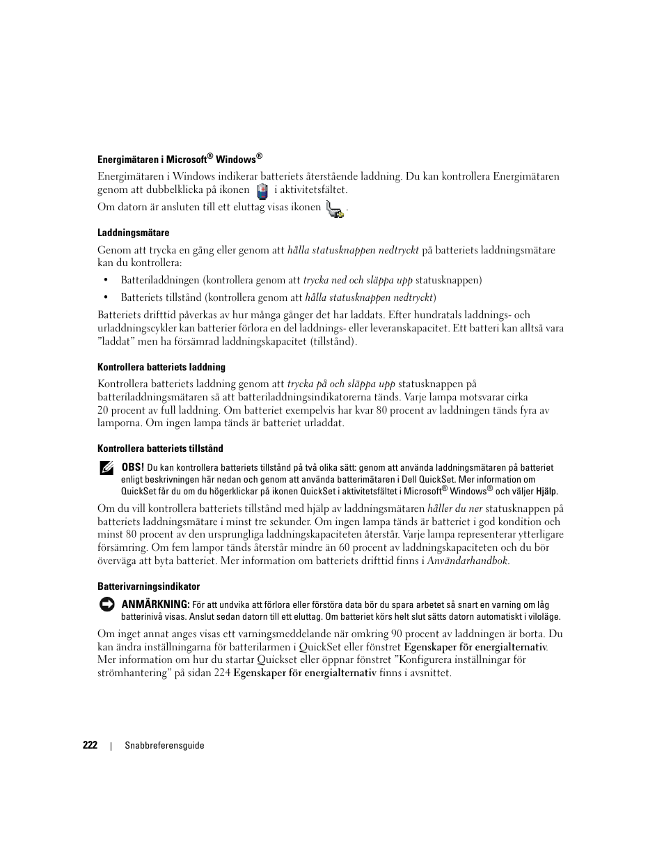 Dell Latitude D830 (Early 2007) User Manual | Page 222 / 258
