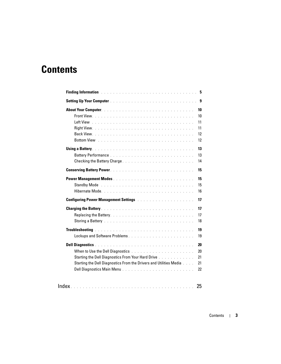 Dell Latitude D830 (Early 2007) User Manual | Page 3 / 258