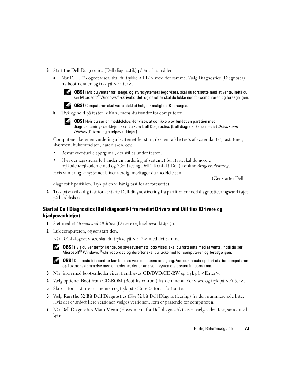 Dell Latitude D830 (Early 2007) User Manual | Page 73 / 258